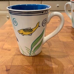 Fish motif mug